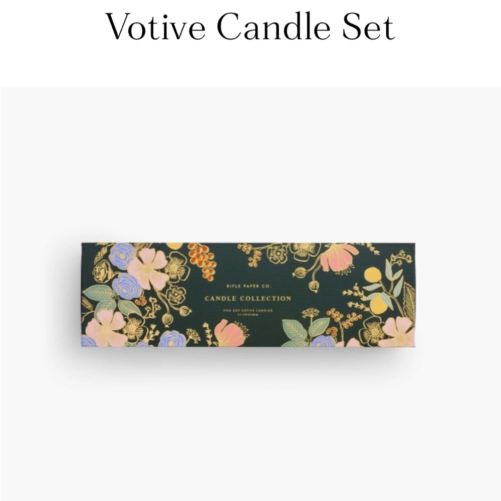 New! Rifle Paper Co. Votive Candle Set - Picture 2 of 9